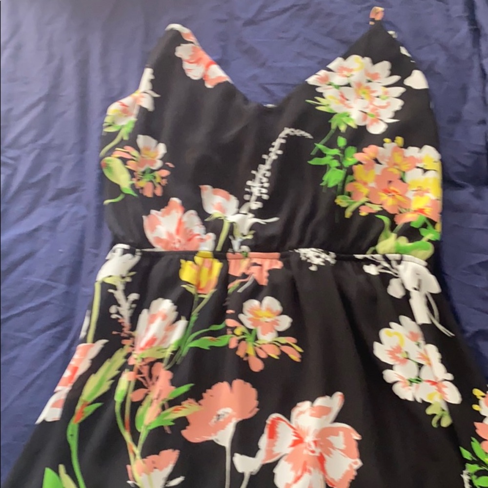 Floral Long Sun Dress Size Medium
